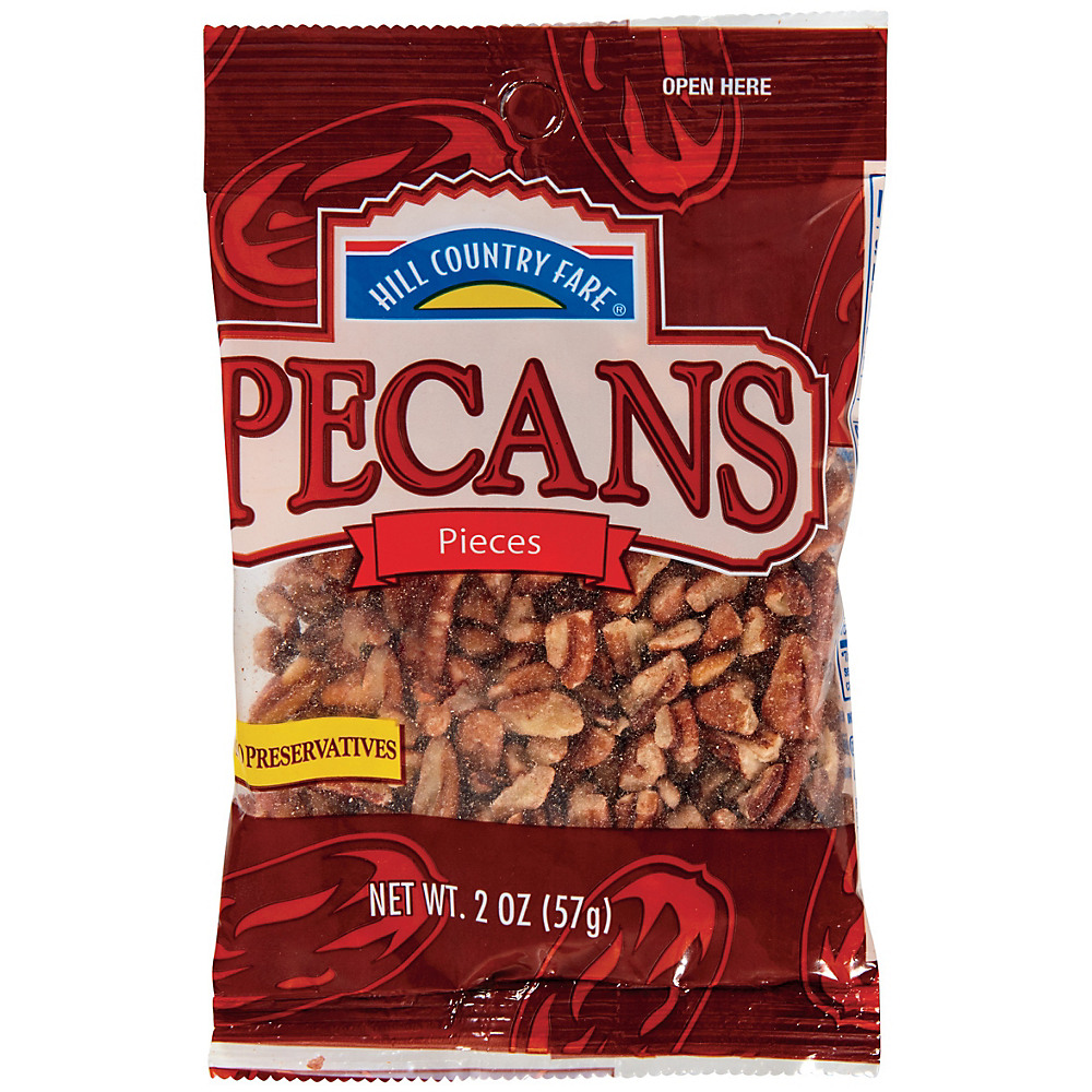 Calories in Hill Country Fare Pecan Pieces, 2 oz