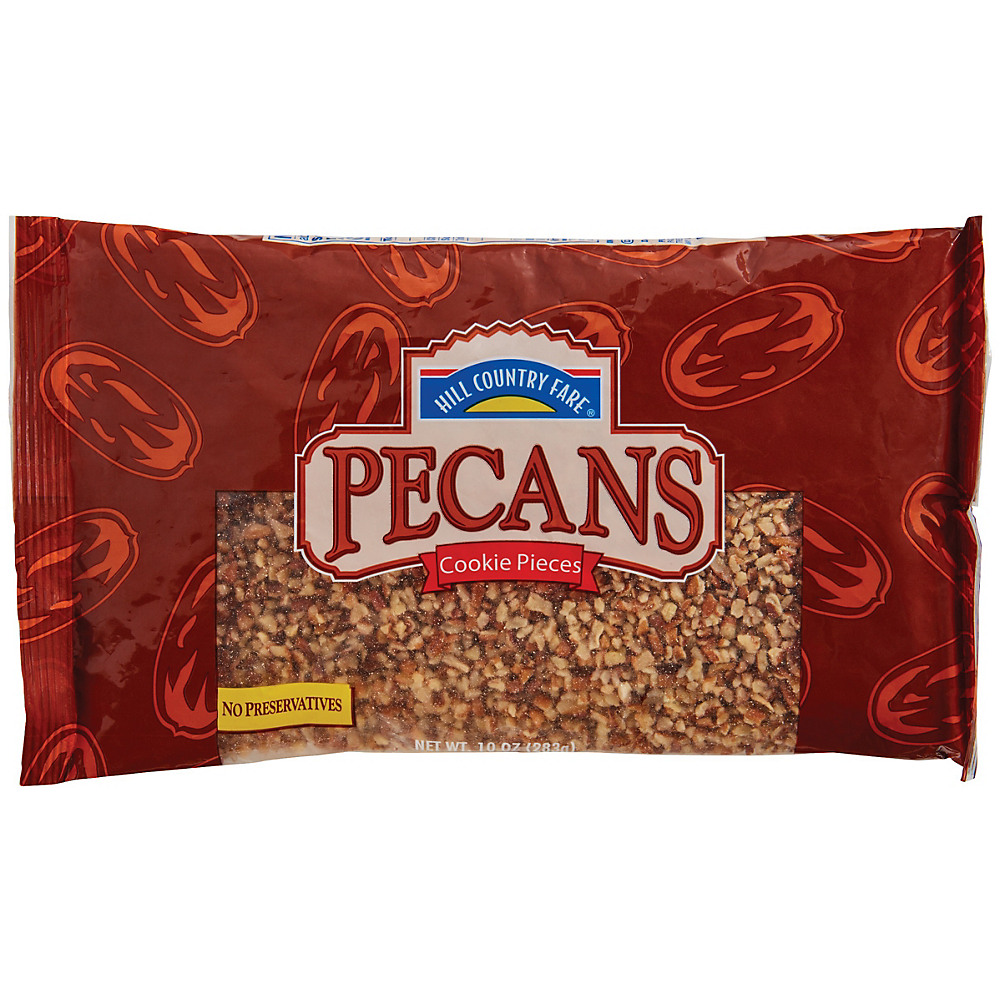 Calories in Hill Country Fare Pecan Cookie Pieces, 10 oz