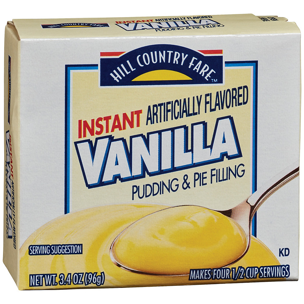 Calories in Hill Country Fare Instant Vanilla Pudding Mix, 3.4 oz
