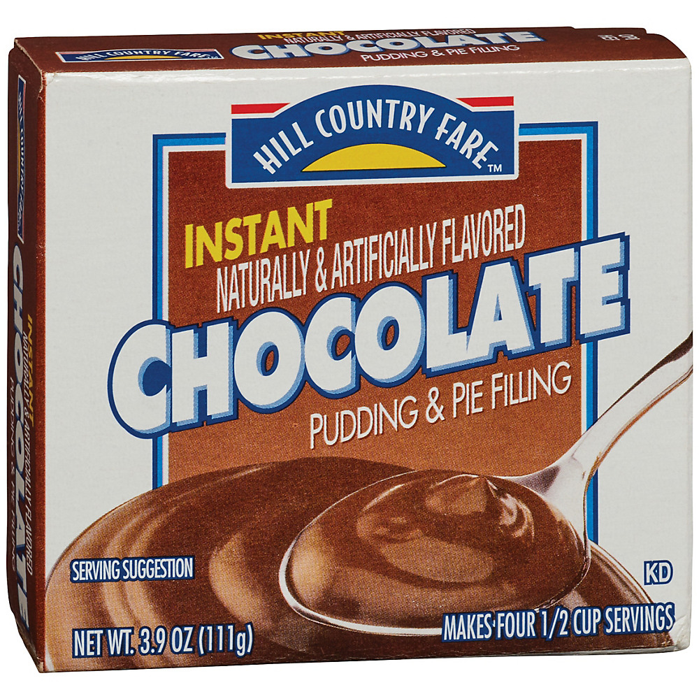 Calories in Hill Country Fare Instant Chocolate Pudding Mix, 3.9 oz