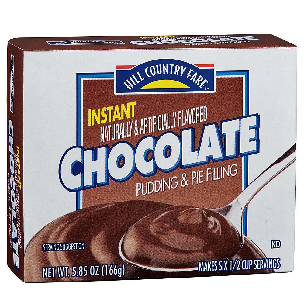 Calories in Hill Country Fare Chocolate Instant Pudding Mix, 5.85 oz