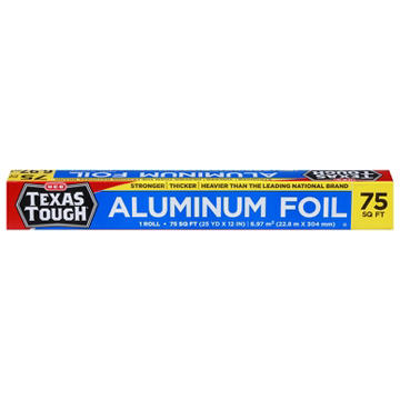 H-E-B Texas Tough 12" Aluminum Foil, 75 sq ft