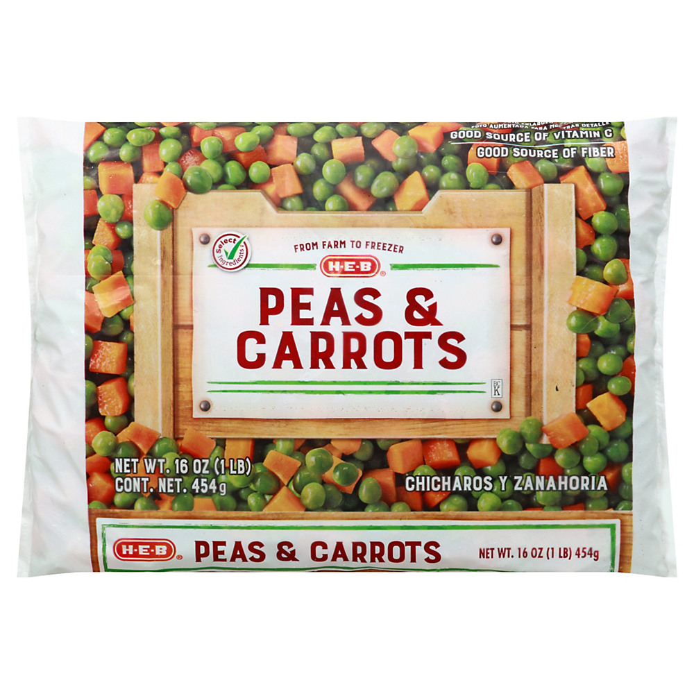 Calories in H-E-B Select Ingredients Peas & Carrots, 16 oz
