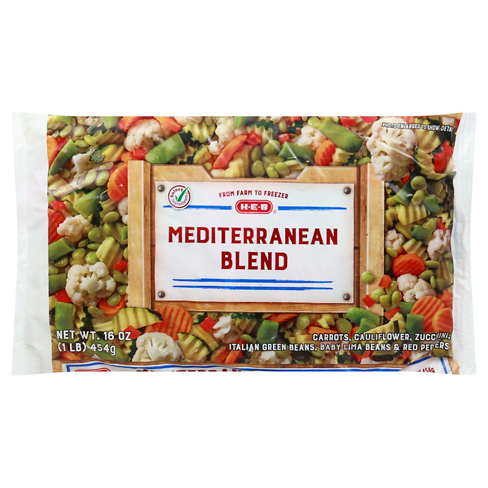 Calories in H-E-B Select Ingredients Mediterranean Blend, 16 oz