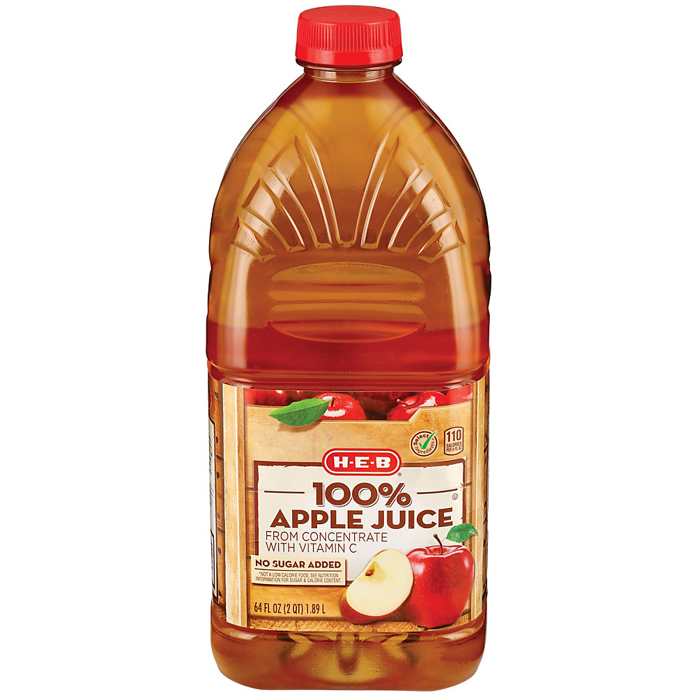 Calories in H-E-B Select Ingredients 100% Apple Juice, 64 oz