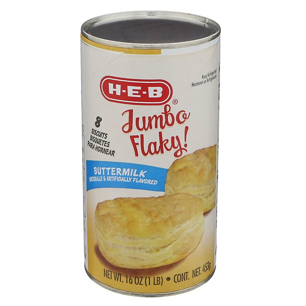 Calories in H-E-B Jumbo Flaky Buttermilk Biscuits, 8 ct