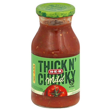 H-E-B Thick 'n Chunky Mild Salsa, 24 oz