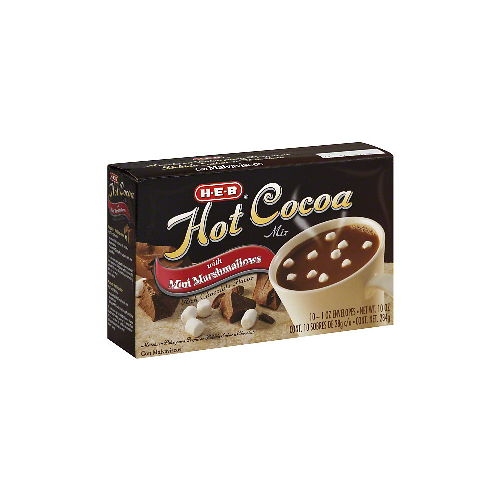 Calories in H-E-B Hot Cocoa Mix with Mini Marshmallows, 10 ct