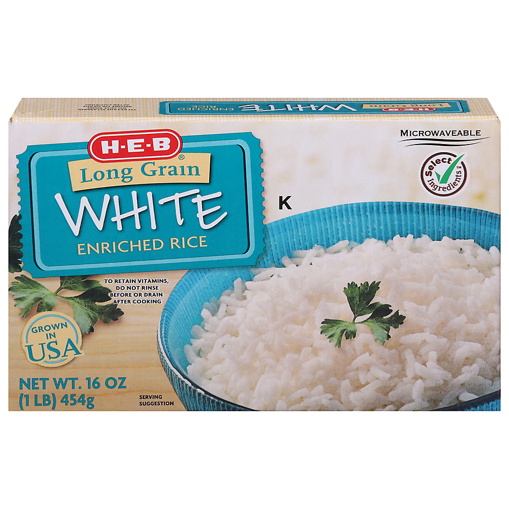 Calories in H-E-B Select Ingredients Long Grain White Enriched Rice, 1 lb