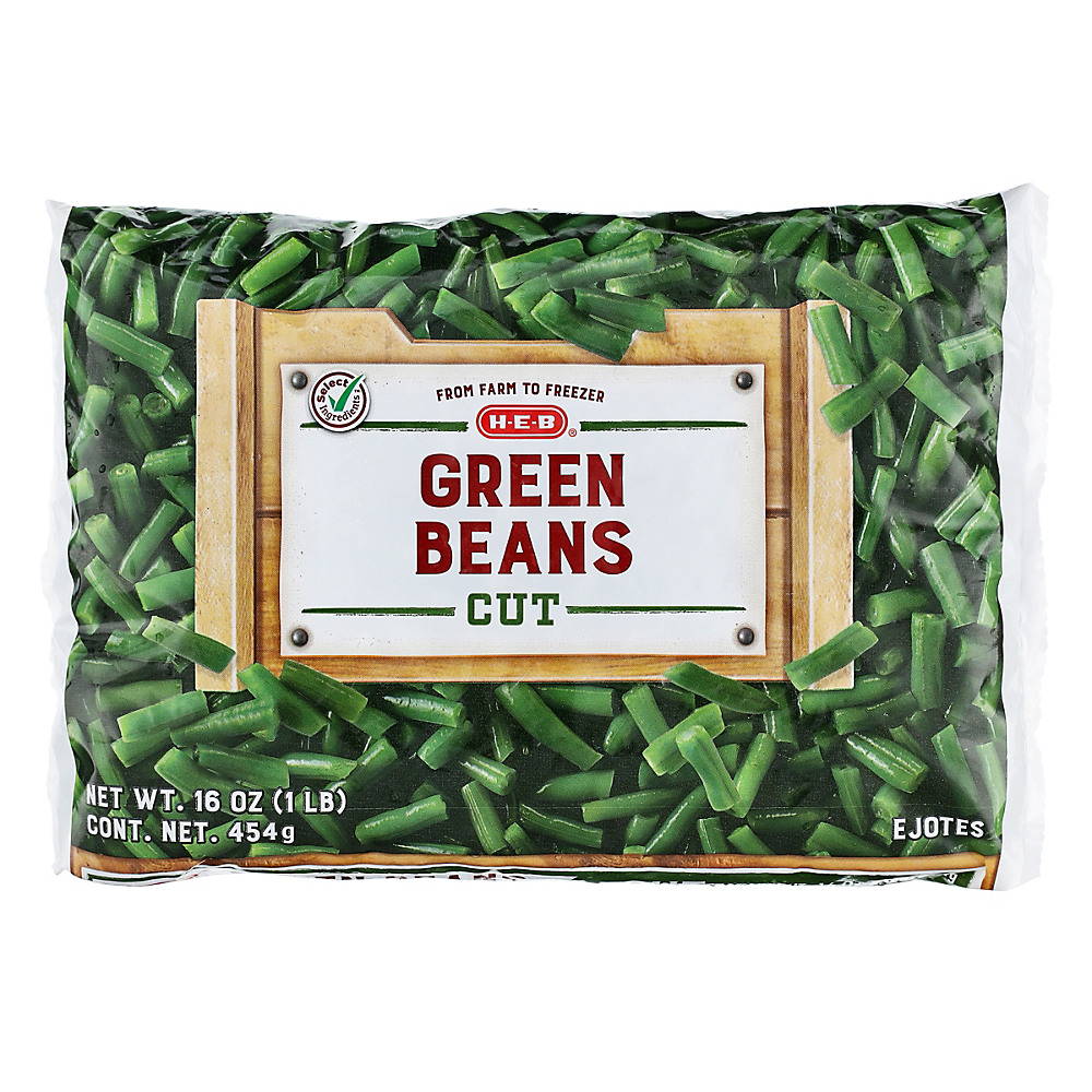 Calories in H-E-B Select Ingredients Cut Green Beans, 16 oz