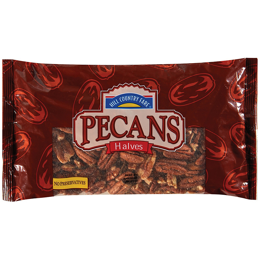 Calories in Hill Country Fare Pecan Halves, 10 oz