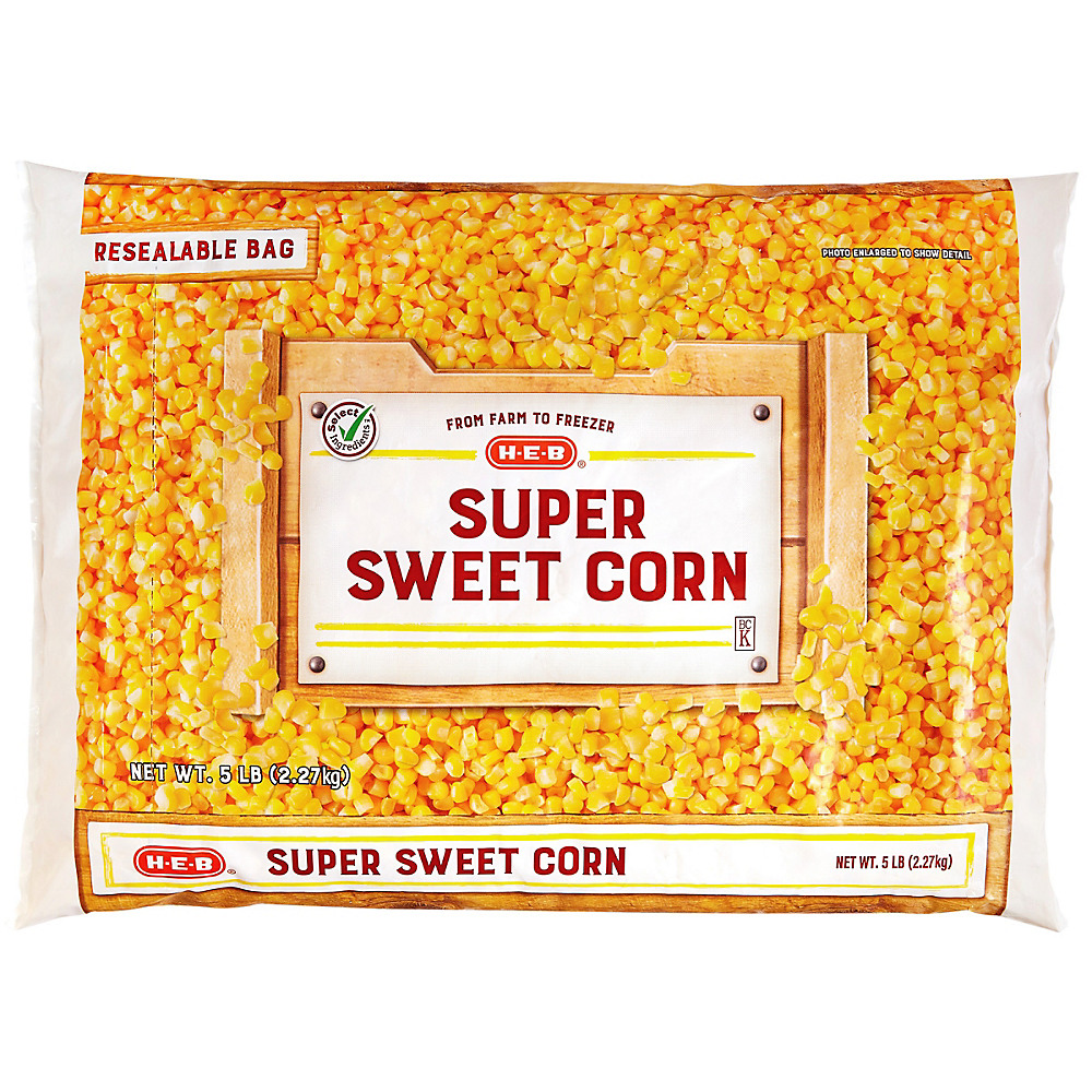 Calories in H-E-B Select Ingredients Super Sweet Corn, 80 oz