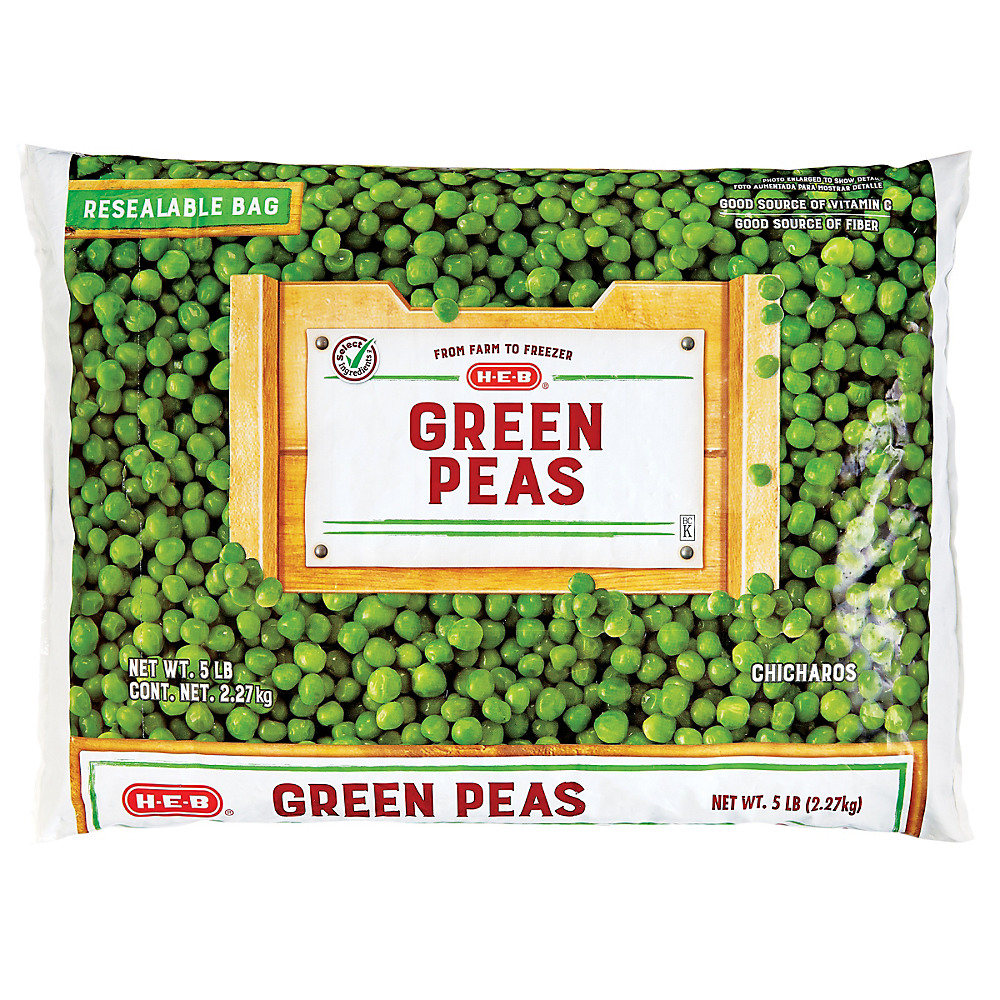Calories in H-E-B Select Ingredients Green Peas, 80 oz
