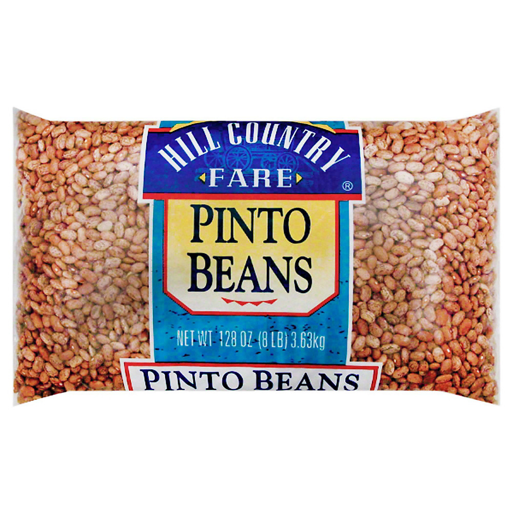 Calories in Hill Country Fare Pinto Beans, 128 oz