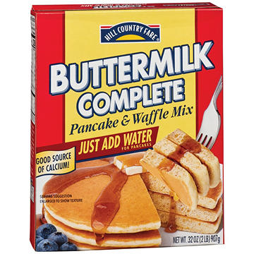 Hill Country Fare Buttermilk Complete Pancake & Waffle Mix, 32 oz