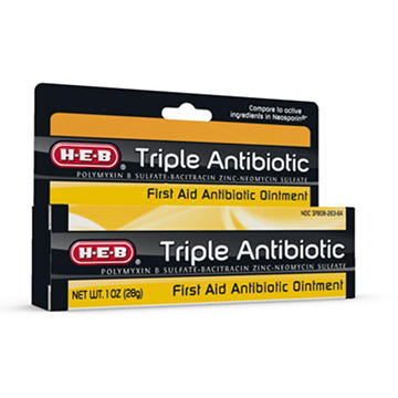 H-E-B Triple Antibiotic First Aid Ointment, 1 oz