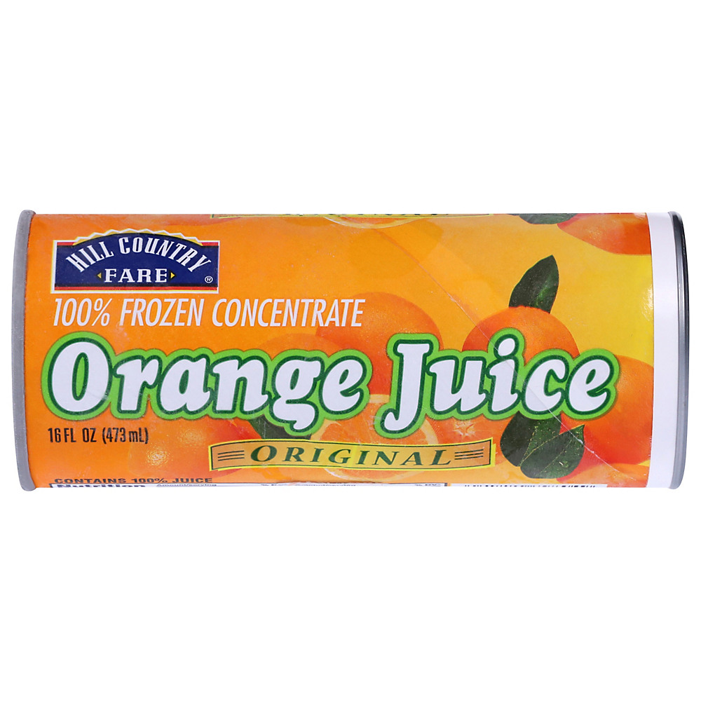 Calories in Hill Country Fare Original Frozen Orange Juice, 16 oz