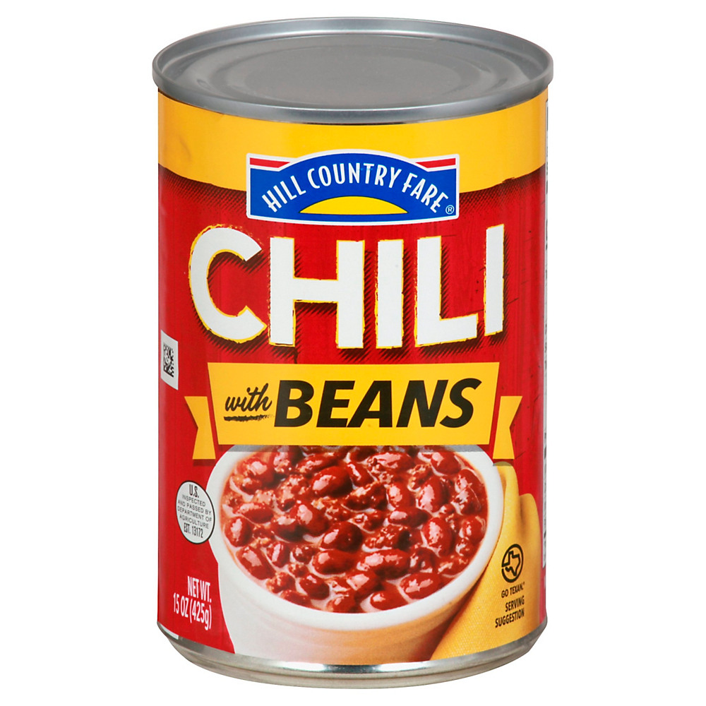 Calories in Hill Country Fare Chili with Beans, 15 oz