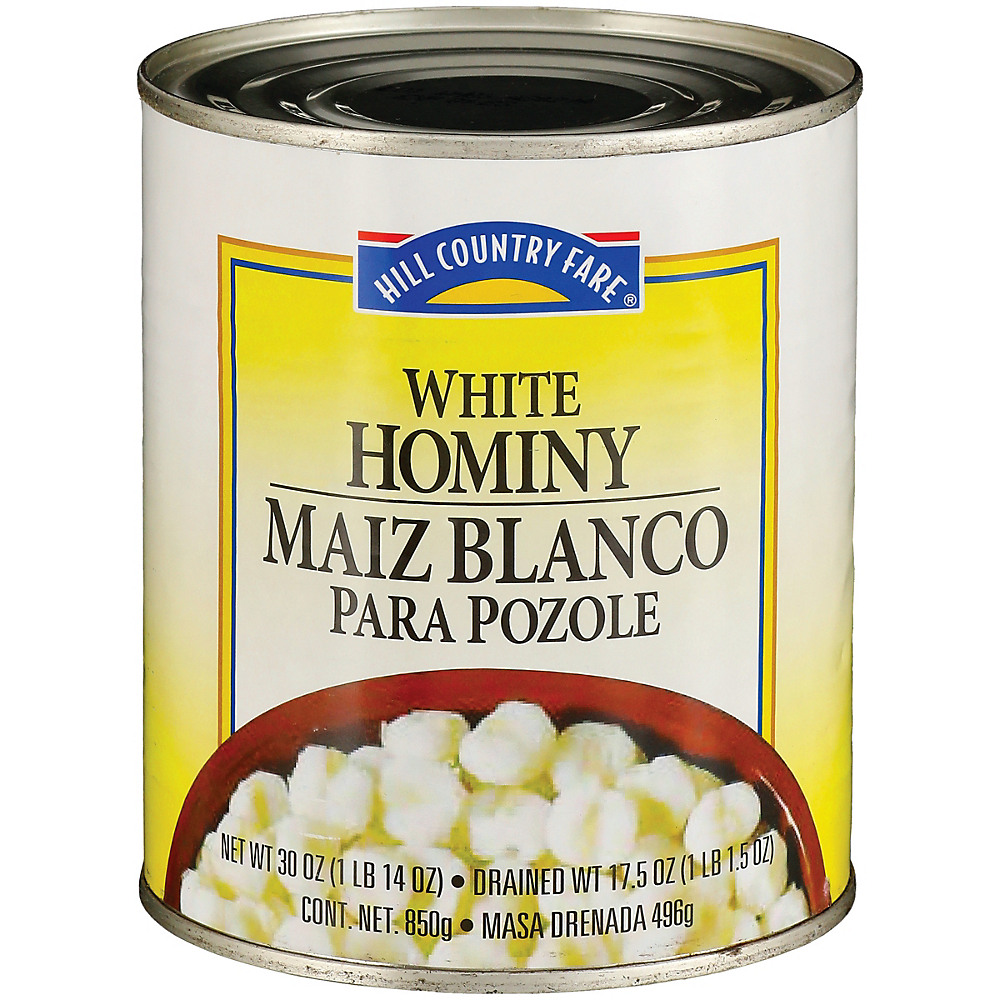 Calories in Hill Country Fare White Hominy, 30 oz