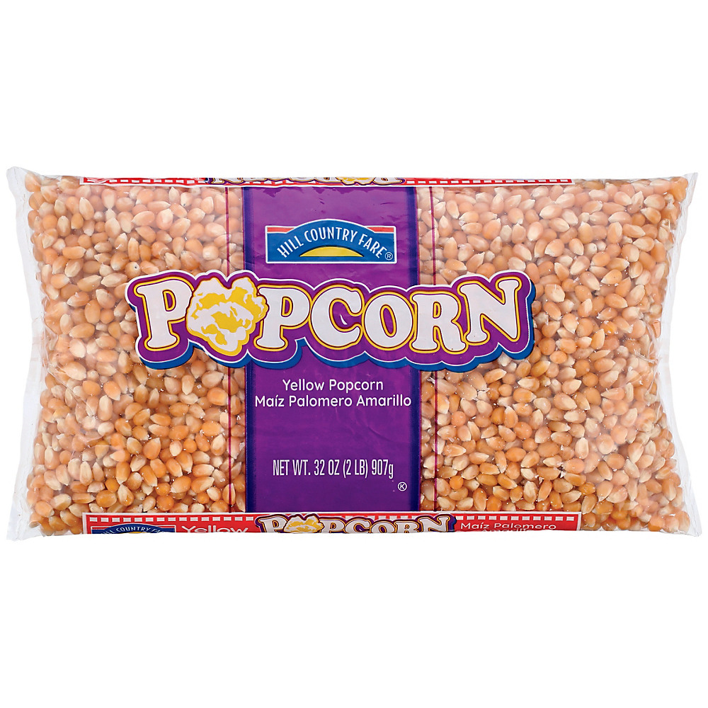 Calories in Hill Country Fare Yellow Popcorn, 32 oz