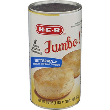 H-E-B Jumbo Buttermilk Biscuits, 8 ct