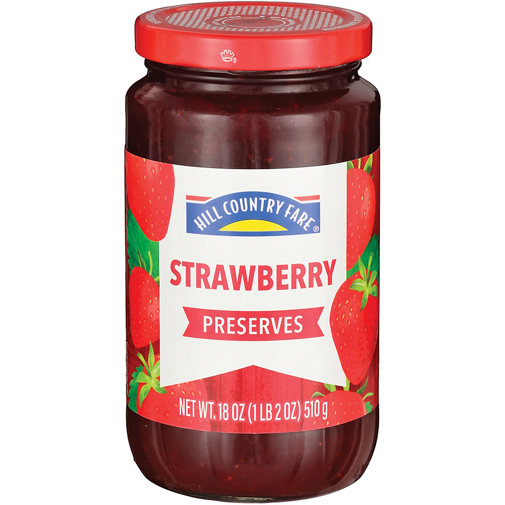 Calories in Hill Country Fare Strawberry Preserves, 18 oz
