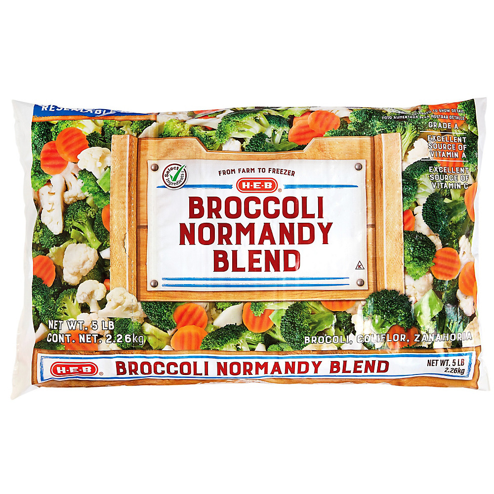 Calories in H-E-B Select Ingredients Broccoli Normandy Blend, 80 oz