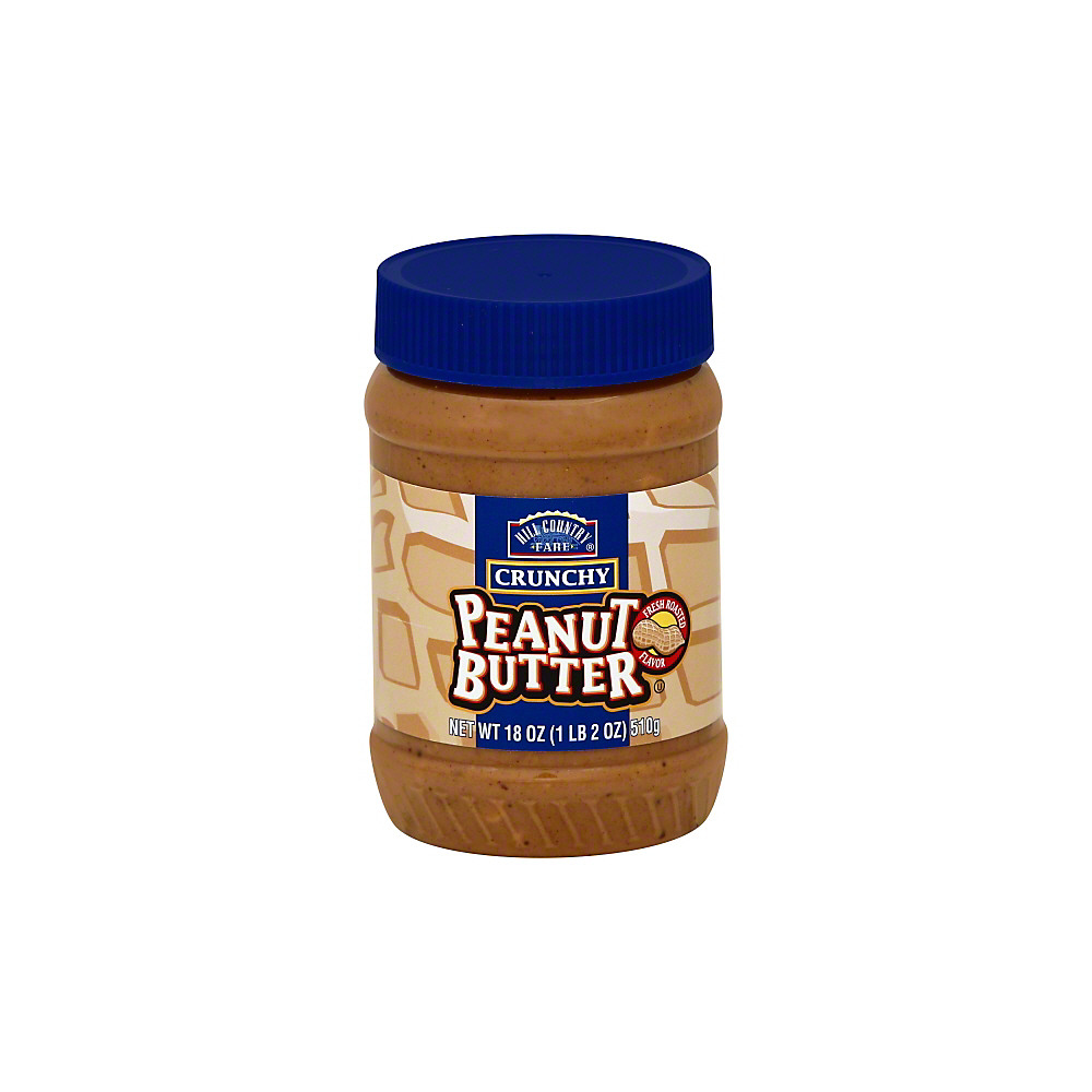 Calories in Hill Country Fare Crunchy Peanut Butter, 18 oz