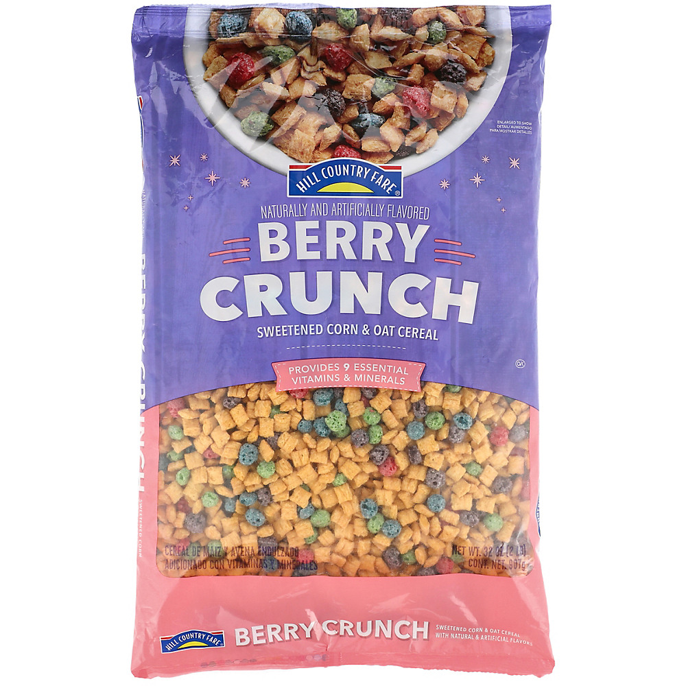 Calories in Hill Country Fare Berry Crunch Cereal, 32 oz
