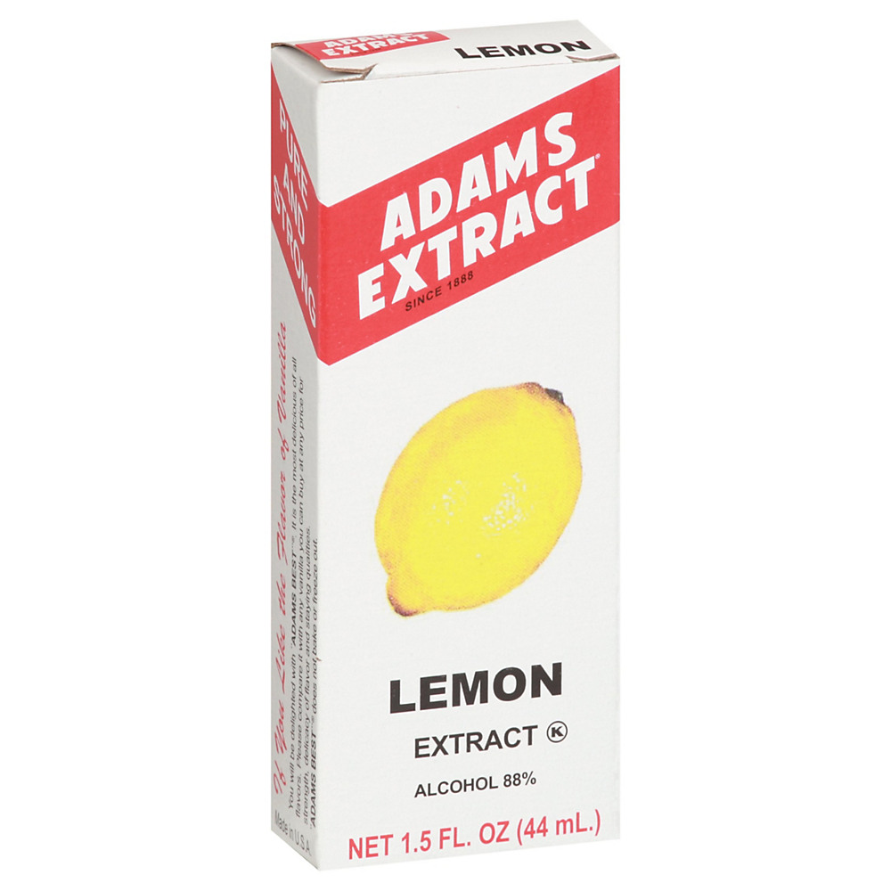 Calories in Adams Extract Pure Lemon, 1.5 oz