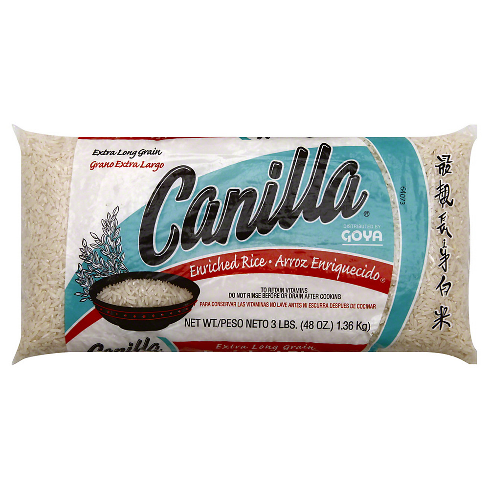 Calories in Goya Canilla Extra Long Grain Enriched Rice, 3 lb