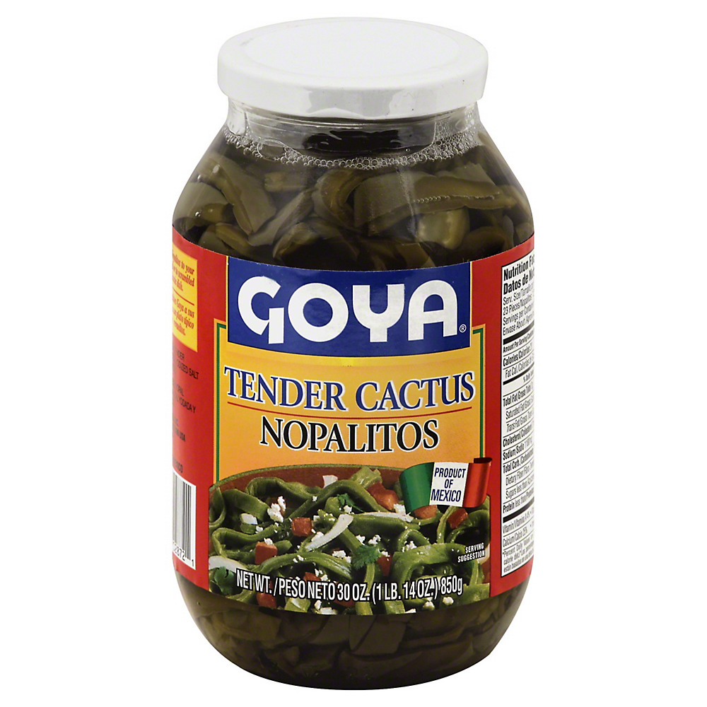 Calories in Goya Tender Cactus Nopalitos, 30 oz