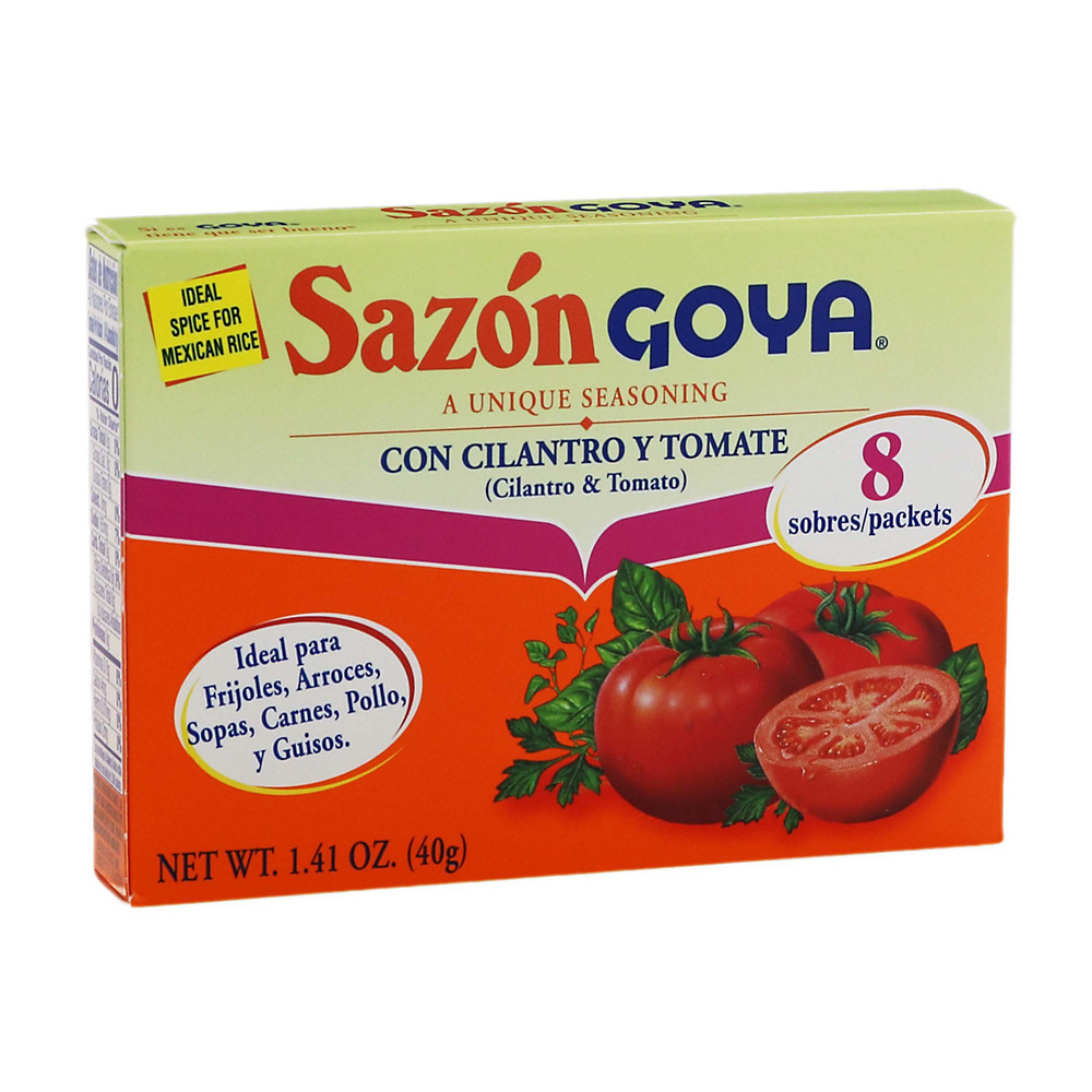 Calories in Goya Sazon Cilantro & Tomato Seasoning, 1.41 oz
