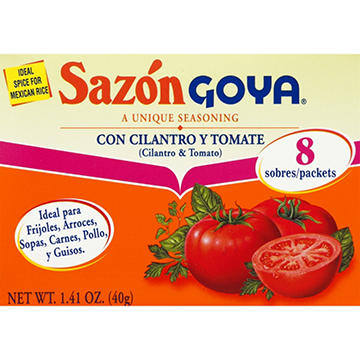 Goya Sazon Seasoning Packets - Cilantro & Tomato, 8 ct