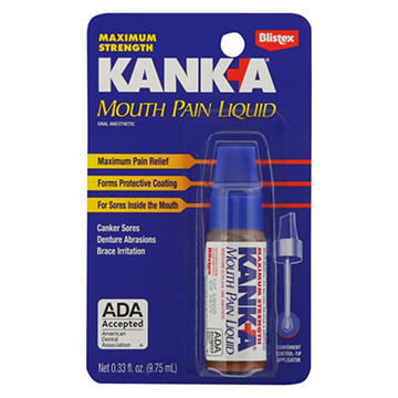 Kank-A Maximum Strength Oral Pain & Canker Sore Relief Liquid, 0.33 oz