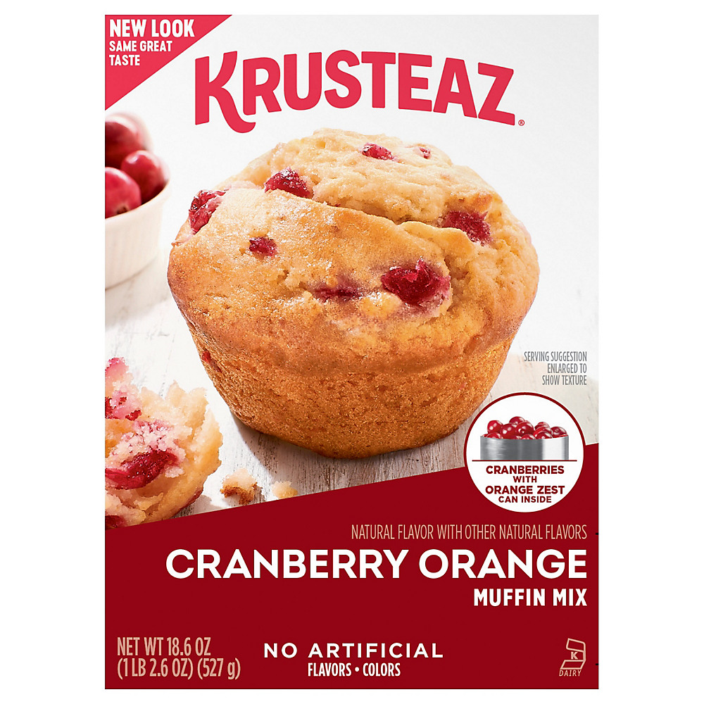 Calories in Krusteaz Cranberry Orange Supreme Muffin Mix, 18.6 oz