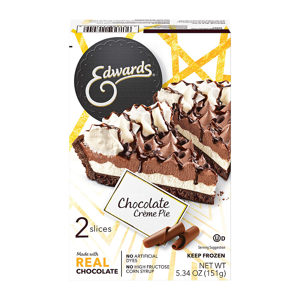 Calories in Edwards Hershey's Chocolate Creme Pie Slices, 2 ct