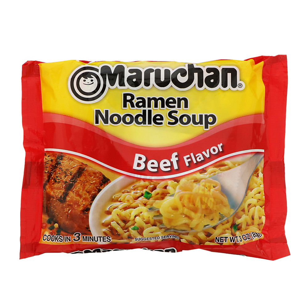 Calories in Maruchan Beef Flavor Ramen Noodle Soup, 3 oz