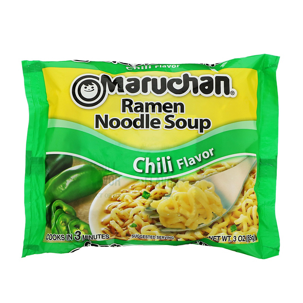 Calories in Maruchan Chili Flavor Ramen Noodle Soup, 3 oz