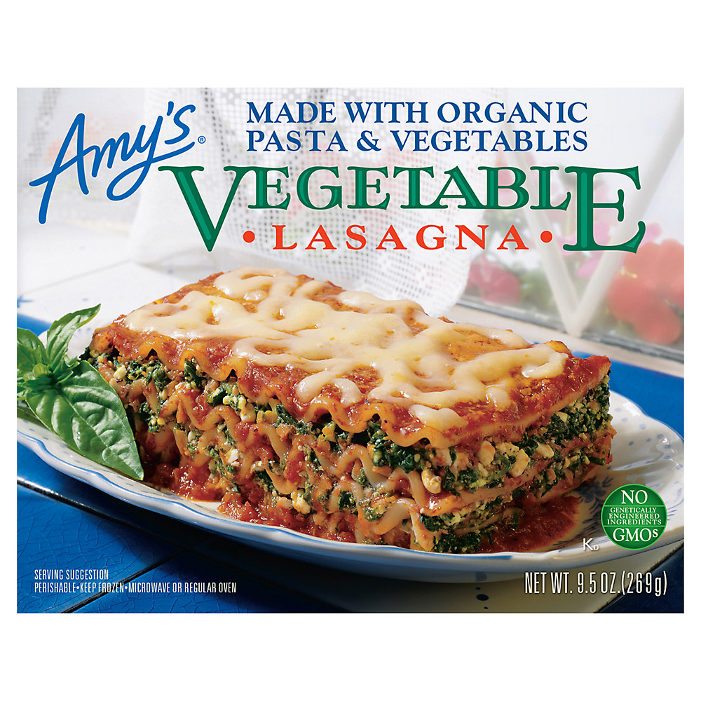 Calories in Amy's Vegetable Lasagna, 9.5 oz