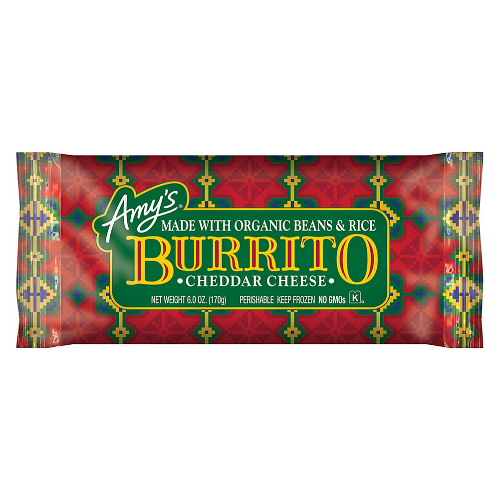 Calories in Amy's Cheddar Cheese Burrito, 6 oz
