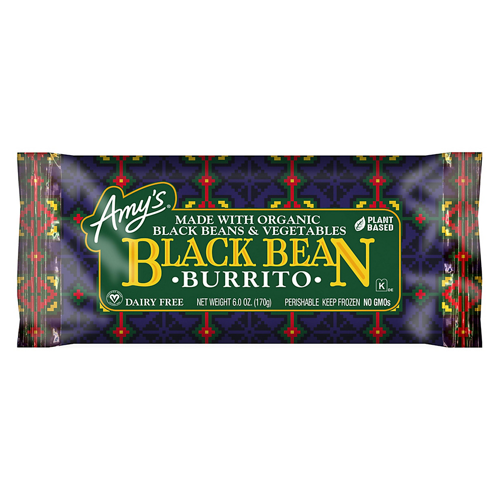 Calories in Amy's Black Bean Burrito, 6 oz