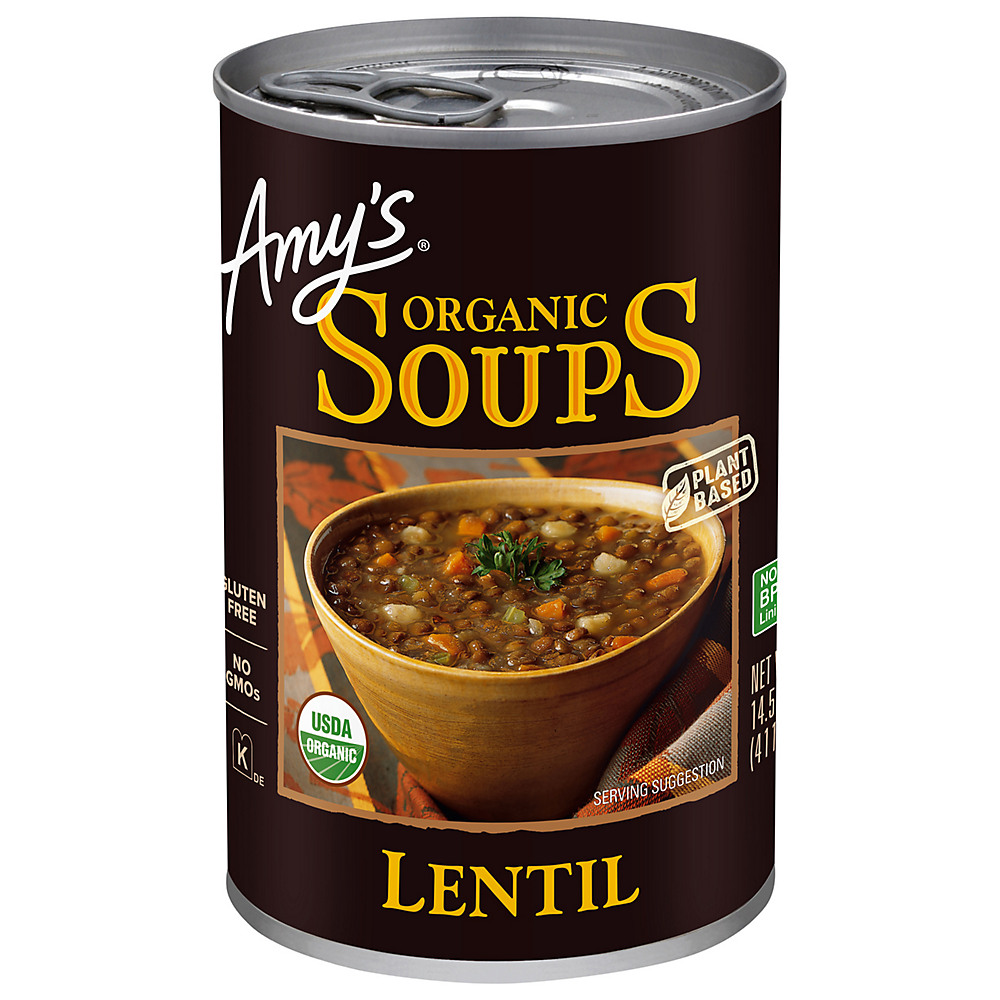 Calories in Amy's Organic Lentil Soup, 14.5 oz