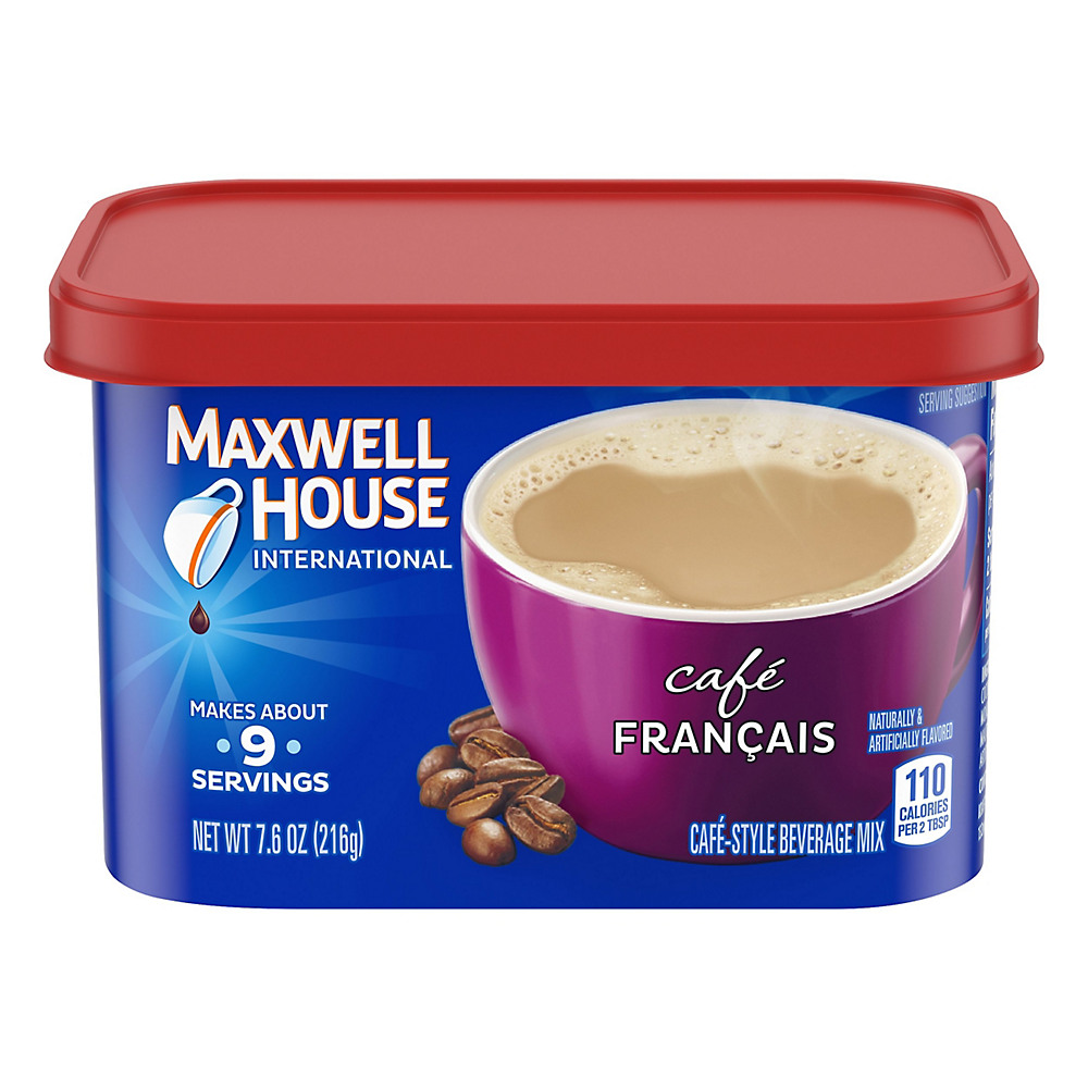Calories in Maxwell House International Cafe Cafe Francais Beverage Mix, 7.6 oz