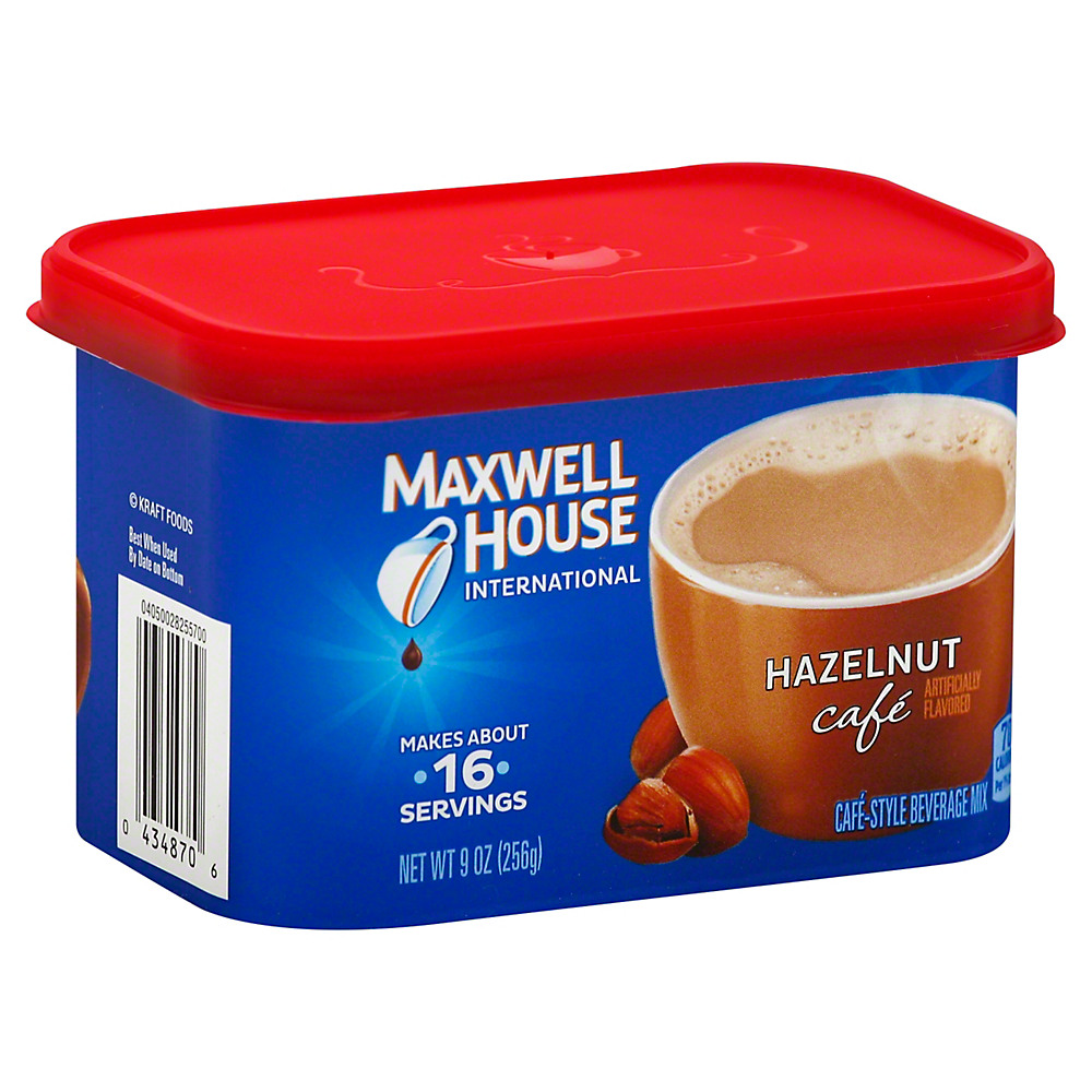 Calories in Maxwell House International Cafe Hazelnut Beverage Mix, 9 oz
