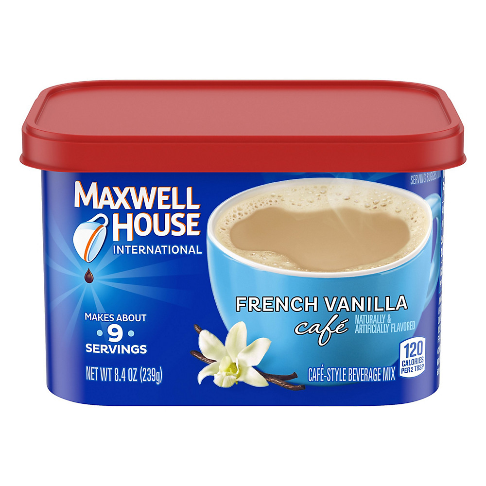 Calories in Maxwell House International Cafe French Vanilla Beverage Mix, 8.4 oz