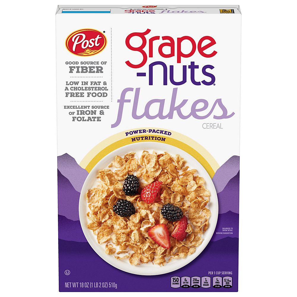 Calories in Post Grape-Nuts Flakes Cereal, 18 oz