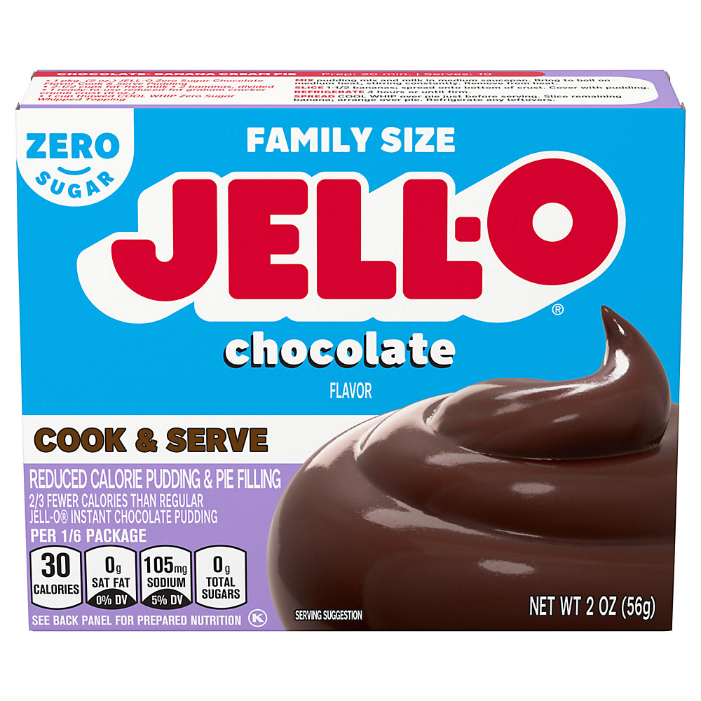 Calories in Jell-O Cook & Serve Sugar Free Chocolate Pudding Mix, 2 oz
