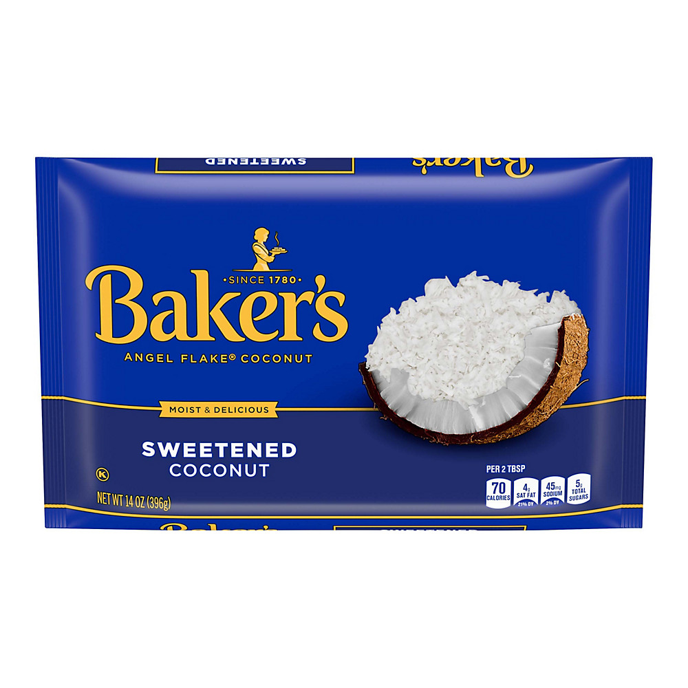 Calories in Baker's Angel Flake Sweetened Coconut, 14 oz