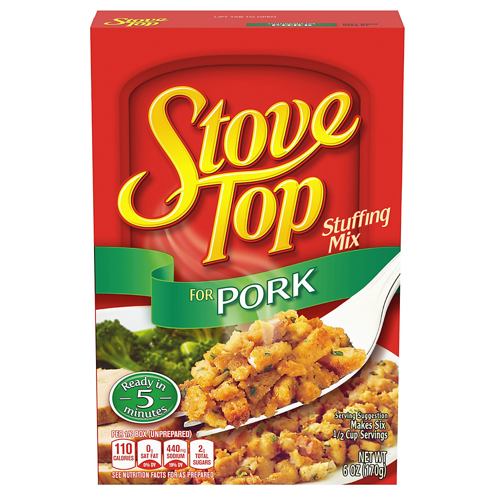 Calories in Stove Top Pork Stuffing Mix, 6 oz